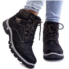 PA1 Ženske trapper čizme s toplim patentnim zatvaračem crne jakne crna