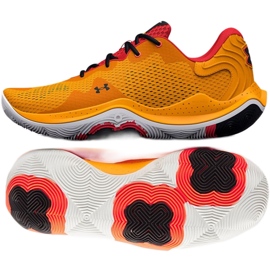 Under Armour Spawn 4 M 3024971 800 košarkaške tenisice višebojan narančaste i crvene