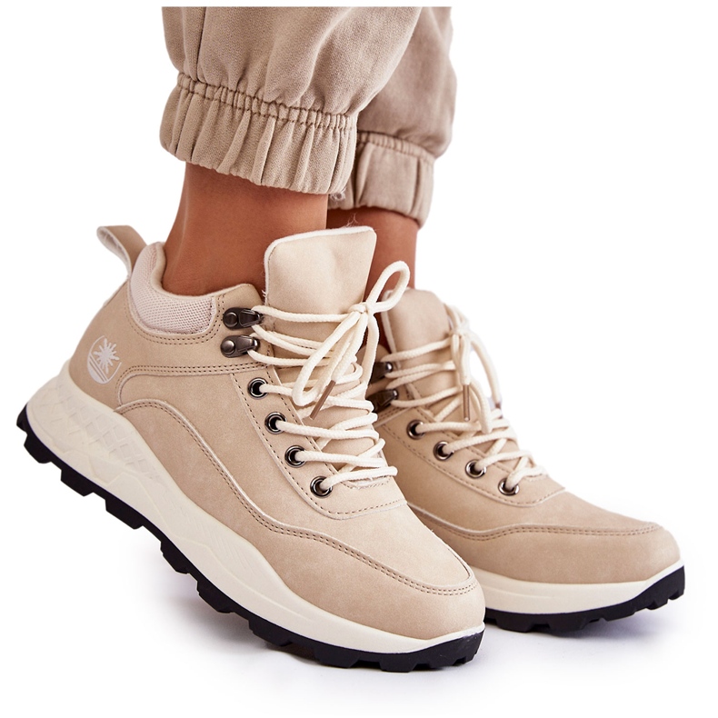 PA1 Ženske tople cipele za planinarenje Trappers Light Beige Otto bež