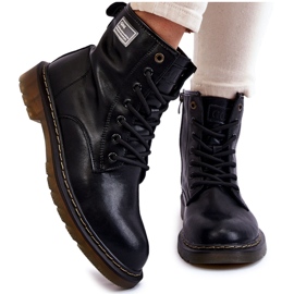 Ženske kožne tople čizme GOE II2N4053 crne crna