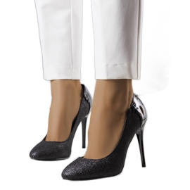 Crne svjetlucave salonke iz Naine crna