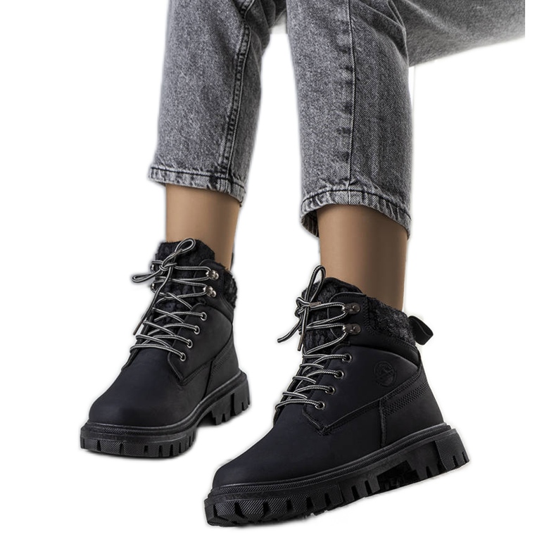 Didians ženske planinarske cipele crne boje crno