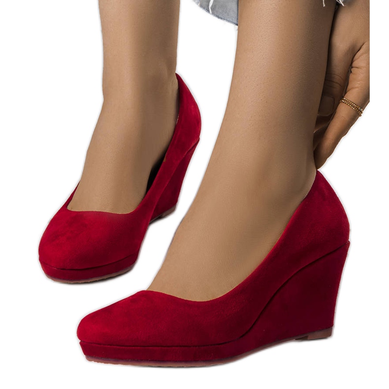 PA1 Crvene cipele na klin od Reine crvena
