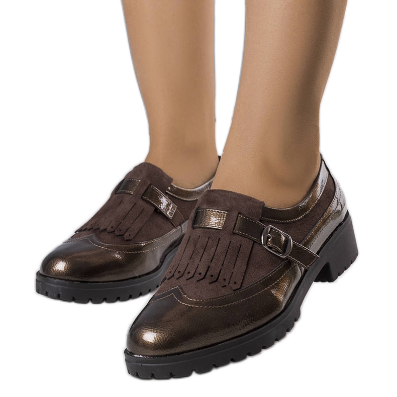 PA1 Smeđe lakirane cipele iz Eliersa smeđa