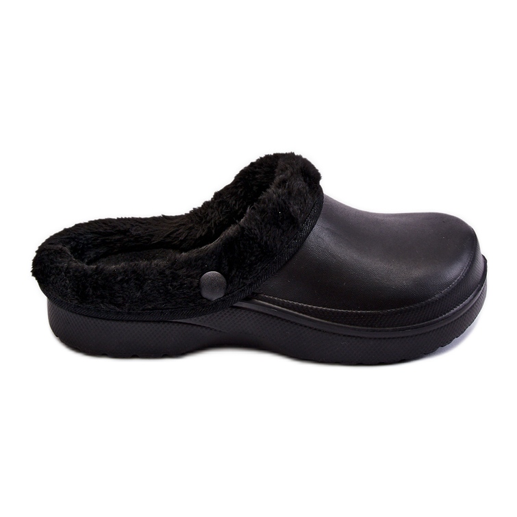 PM2 Ženske tople pjenaste papuče Crocs Black Cova crno