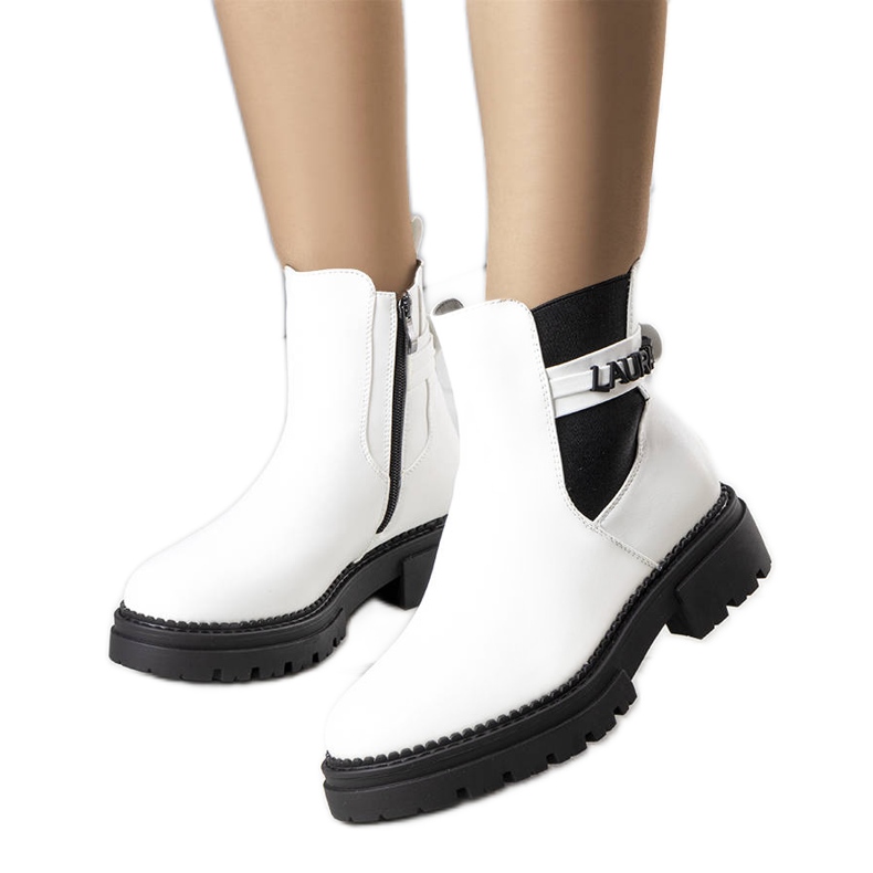 Sanso bijele izolirane čizme bijela