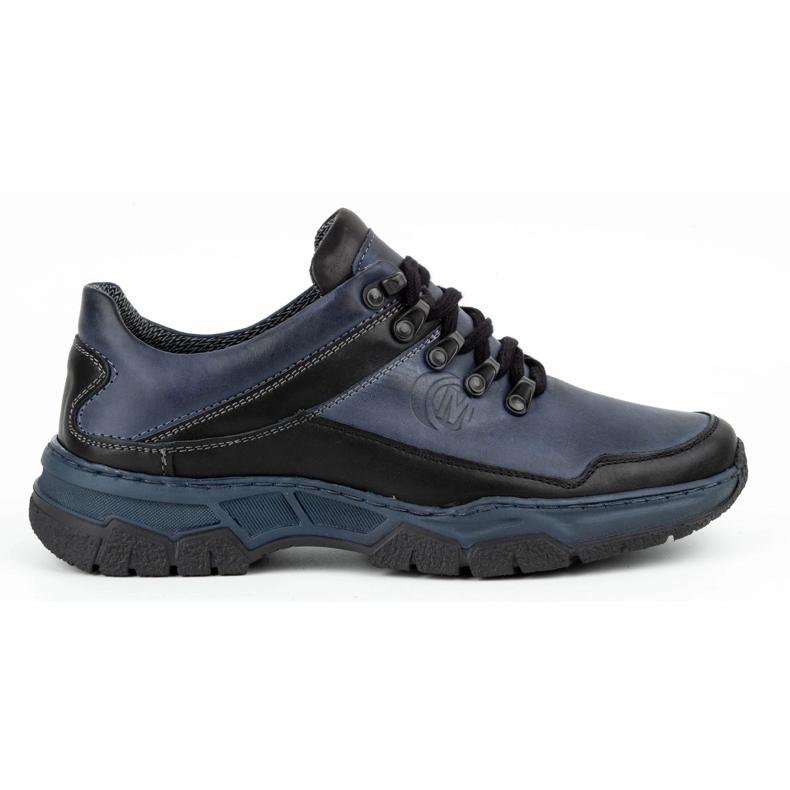 Olivier Muške kožne cipele za slobodno vrijeme 842MA tamnoplave plava