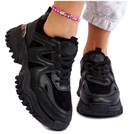PG1 Klasične sportske cipele s platformom crne boje Bowie crno