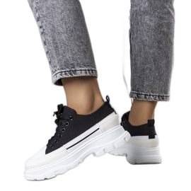 BM Crne Lavarisove visoke platforme tenisice crna