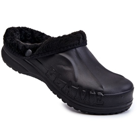 PM2 Muške tople Crocs tobogani Black Calmo crna