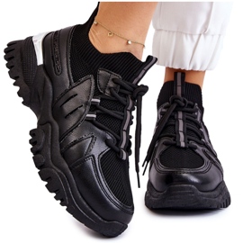 BM Ženske sportske cipele na čarape crne Berna crna