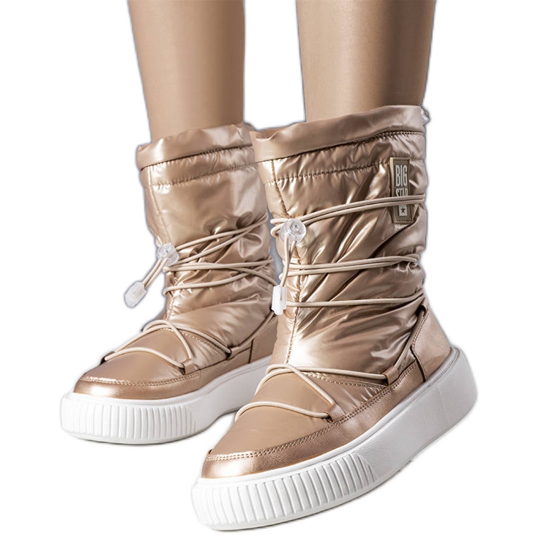 Big Star zlatne čizme za snijeg KK274194 bež