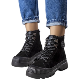 Crne izolirane čizme Big Star KK274522 crna