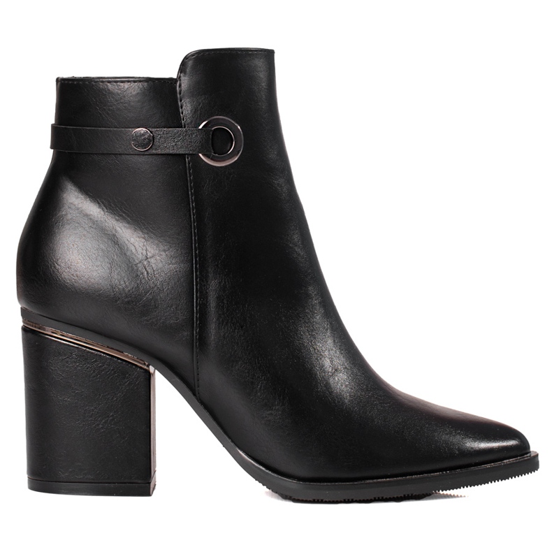 W. Potocki Ženske čizme Potocki na crni stup crno