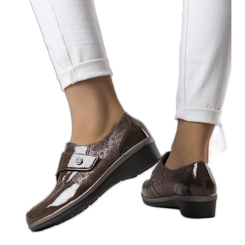 BM Drancy smeđi brogovi smeđa kaki