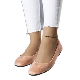 Ružičaste balerinke od brušene kože iz Julesa ružičasta