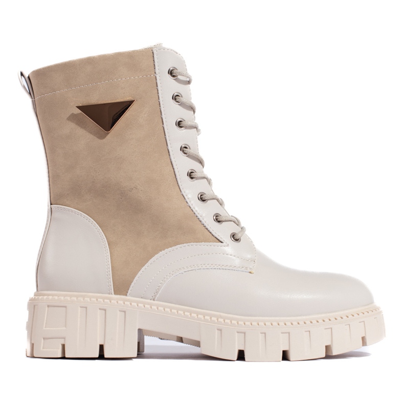 Ženske radničke čizme bež boje