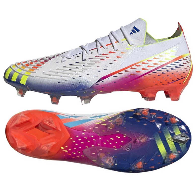 Adidas Predator Edge.1 L Fg M GW1022 tenisice za nogomet bijela, miješana boja bijela