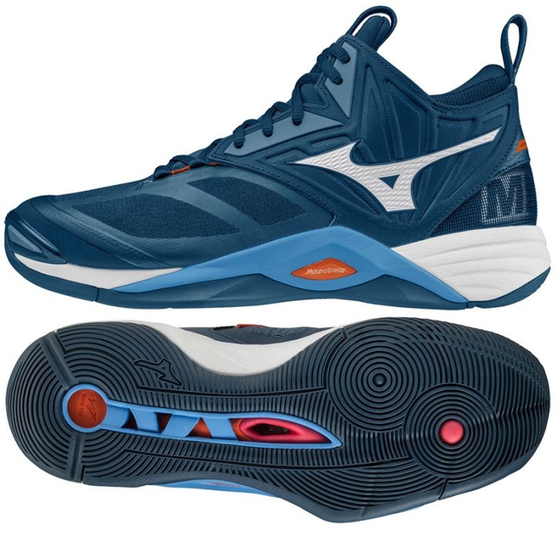 Mizuno Wave Momentum 2 Mid V1GA211721 tenisice za odbojku plava plava