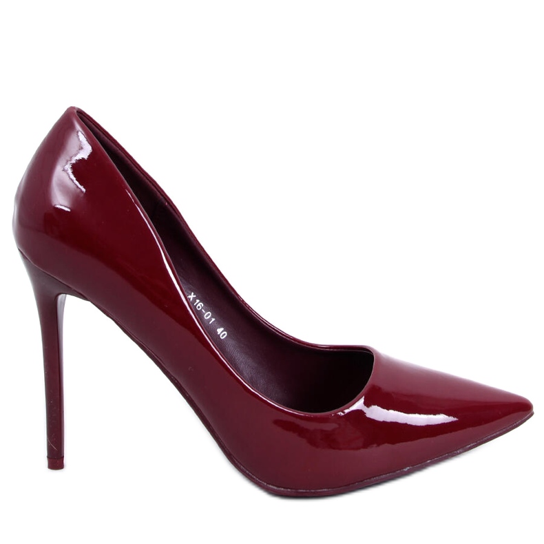 PA1 Ženske lakirane štikle Rutina Wine crvena