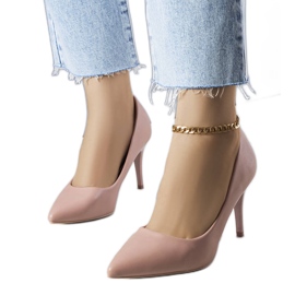 PA1 Ružičaste mat Raphael štikle bež ružičasta