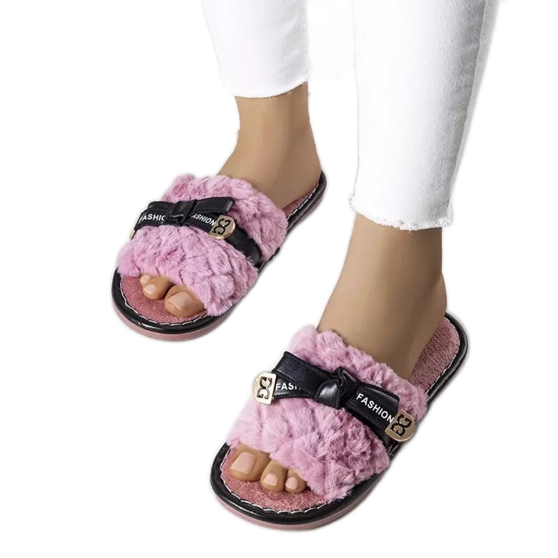 BM Ružičaste papuče s mašnicom iz Petera ružičasta