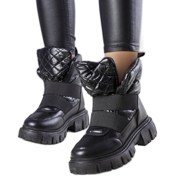 Crne izolirane čizme za snijeg na navlačenje iz Francisca crno