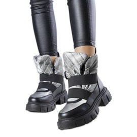 Sive izolirane čizme za snijeg iz Francisca crna