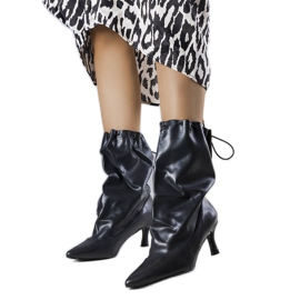 Crne Jabari čizme na nisku petu crna