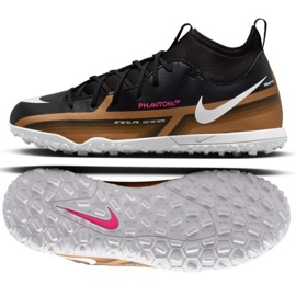Nike Jr. Phantom GT2 Club Qatar Dynamic Fit Tf DR6063 810 tenisice crna crna
