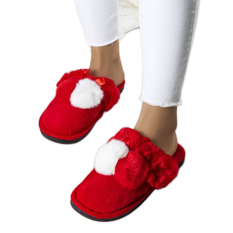 Bonet crvene papuče crvena