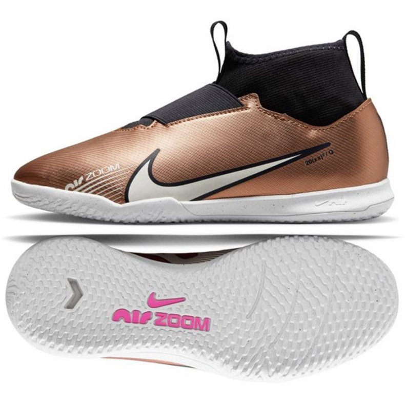 Nike Zoom Mercurial Vapor 15 Academy Qatar Ic Jr DR6050 810 nogometne tenisice smeđa bijela