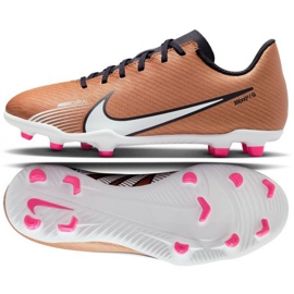 Nike Mercurial Vapor 15 Club Qatar FG/MG Jr DR6048 810 kopačke smeđa zlatni