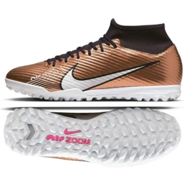 Nike Zoom Mercurial Superfly 9 Academy Qatar Tf M DR5948 810 nogometne tenisice zlatna, smeđa zlatni