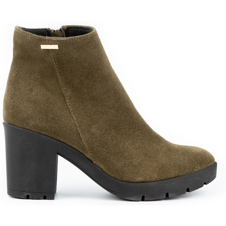 Olivier Riva ženske izolirane čizme od brušene kože u zelenoj boji zelena