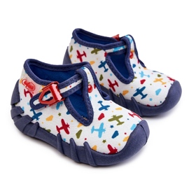 BEFADO S.A. Cipele Papuče Befado Planes 110P463 Bijela i tamnoplava