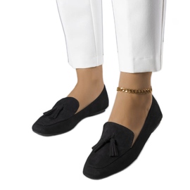 PA1 Cillian crne balerinke od eko antilop kože crna