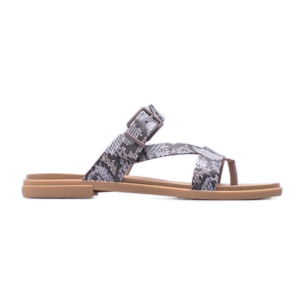 Crocs Tulum Toe Post Sandala W 206108-15W bež smeđa