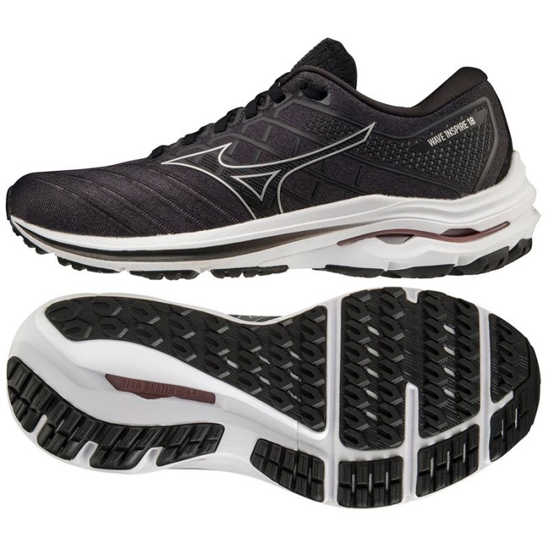 Mizuno Wave Inspire 18 W J1GD224404 tenisice za trčanje crno