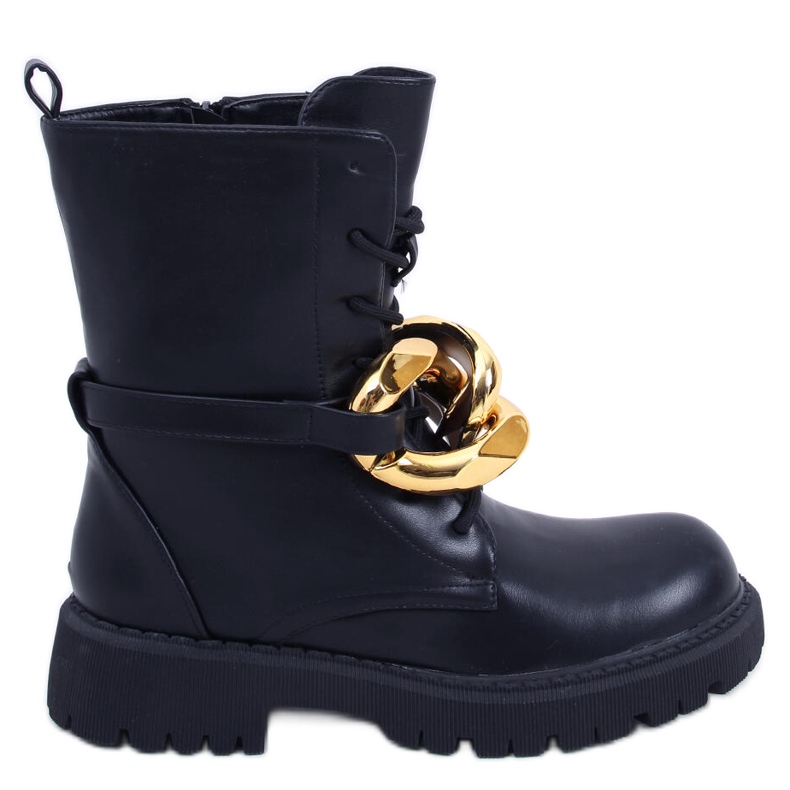 BM Čizme na vezanje Barkley Black crno