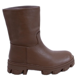 PA1 Čizme s ravnim gornjim dijelom Bunton Army Green smeđa kaki