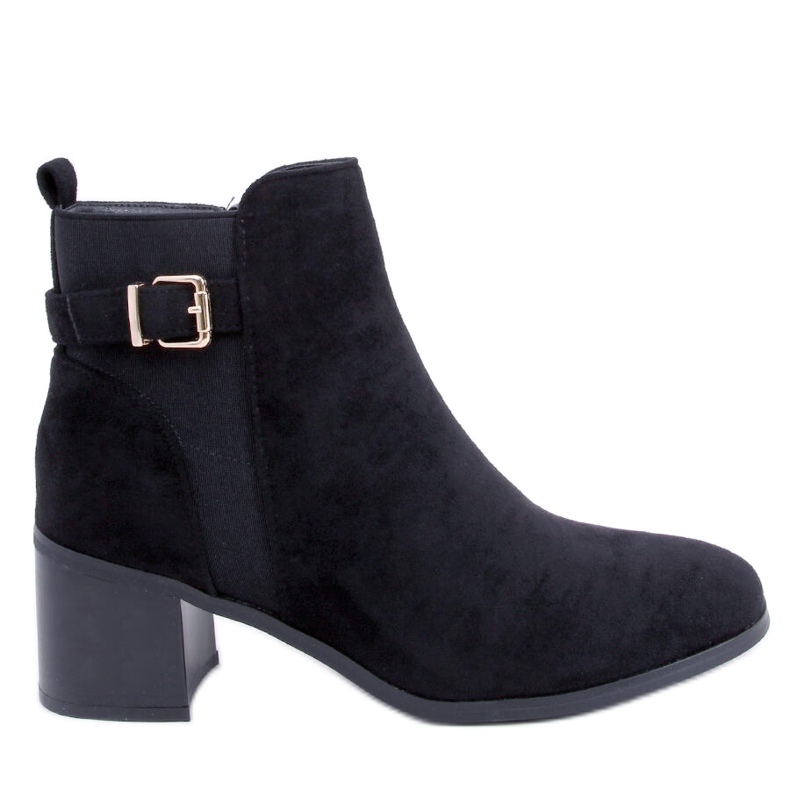Čizme s visokom petom od Cyndi Black Suede crno
