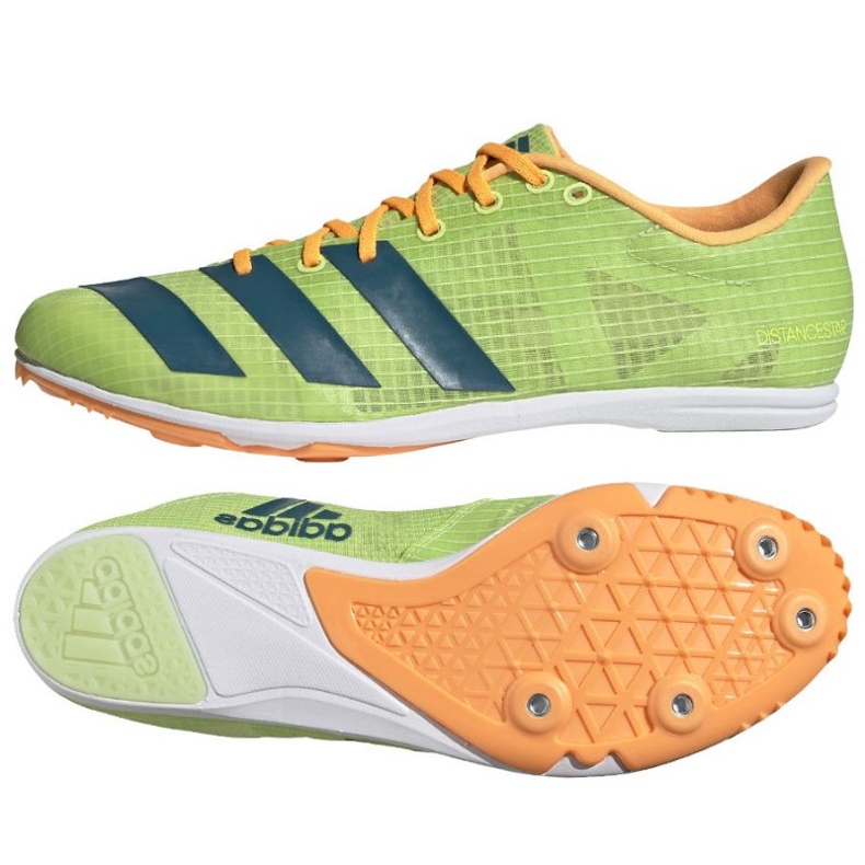 Šiljke adidas Distancestar M GY0947 naranča zelena
