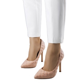 Dayton roze prošivene štikle ružičasta