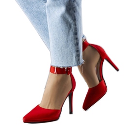 PA1 Crvene elegantne Gerardo štikle crvena