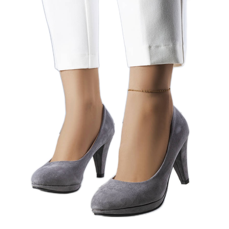 PA1 Freya sive cipele s visokom petom siva