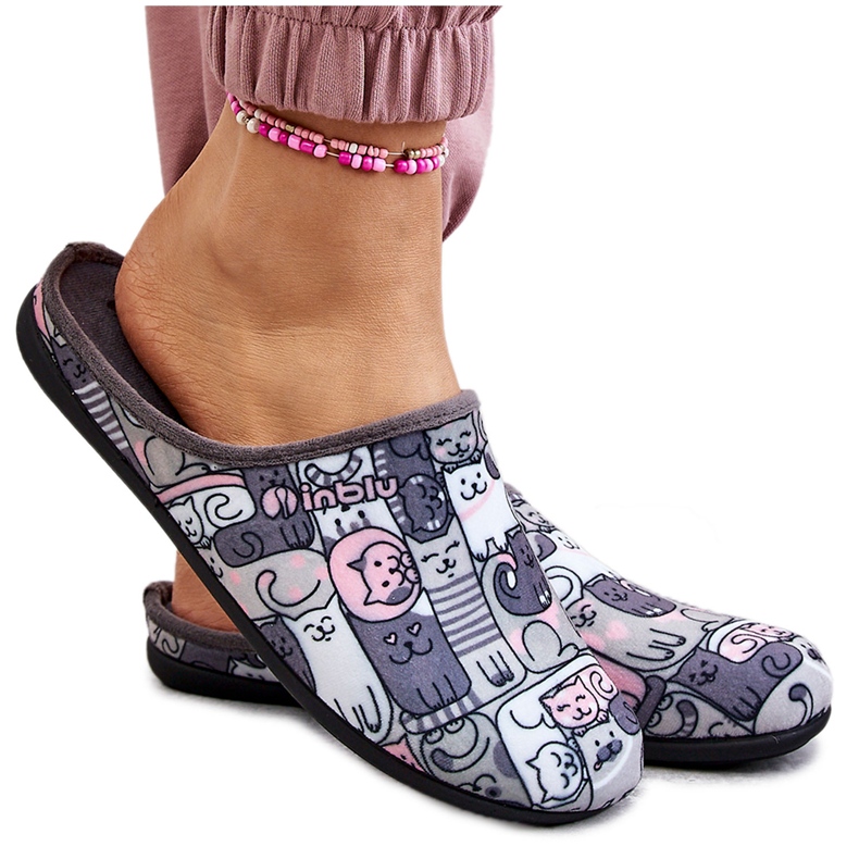 BEFADO S.A. Papuče Befado Kotki 155D208 Siva