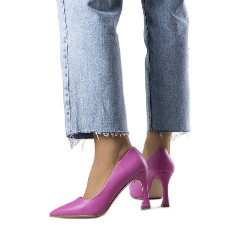 BM Drakeove ružičaste cipele s petom u obliku pješčanog sata ružičasta