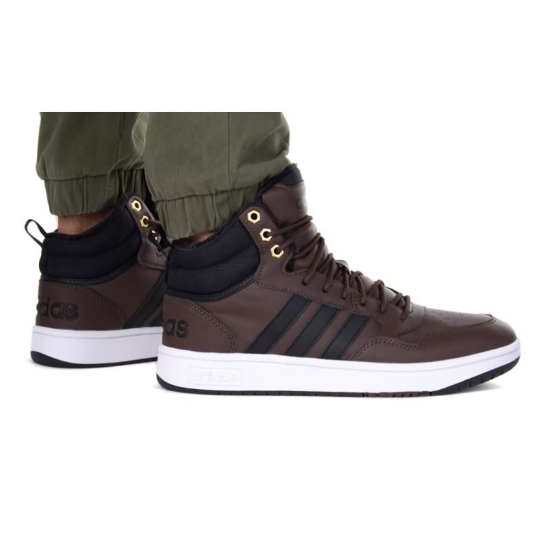 Tenisice adidas Hoops 3.0 Mid Wtr M GZ6680 smeđa