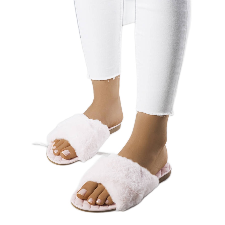 Karsyn ružičaste tobogane s krznom ružičasta